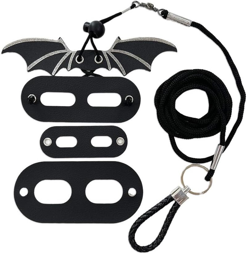 Weimostar Bearded Dragon Leash and Harness Set, 3 Size Adjustable Lizard Harnesses with Silver Black Wing, Soft Reptile Leash for Small Animal Outdoor Walking - Image 5